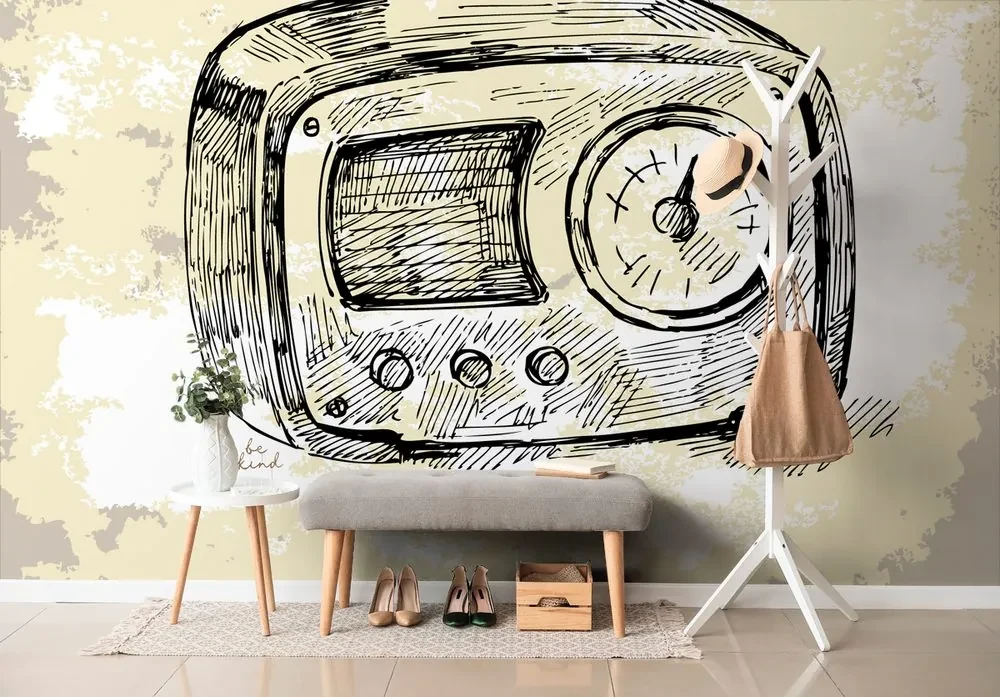 Tapeta retro elektronika