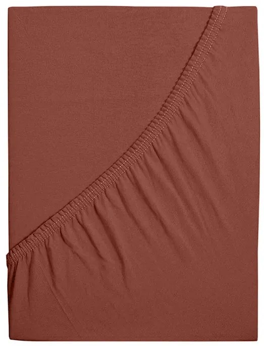 Jersey plachta do detskej postieľky EXCLUSIVE 70x140 cm hnedé