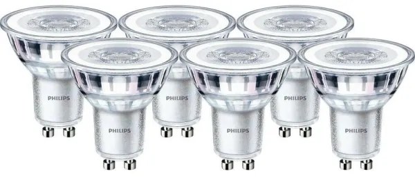 SADA 6x LED Žiarovka Philips GU10/4,6W/230V 2700K