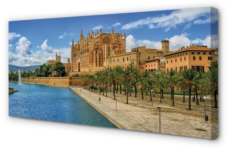 Obraz na plátne Španielsko gotická katedrála palma 125x50 cm