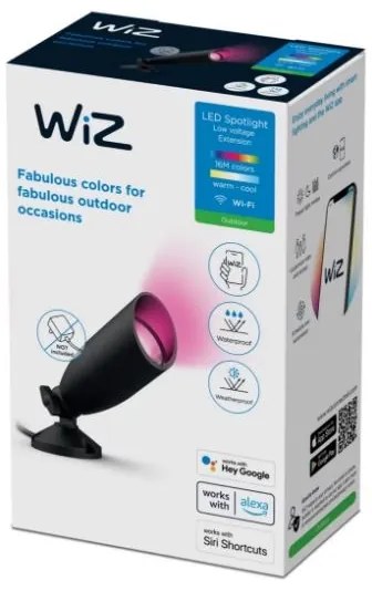 WiZ - LED RGBW Stmievateľné vonkajšie bodové svietidlo SPOT LED/4W/12V IP65 Wi-Fi