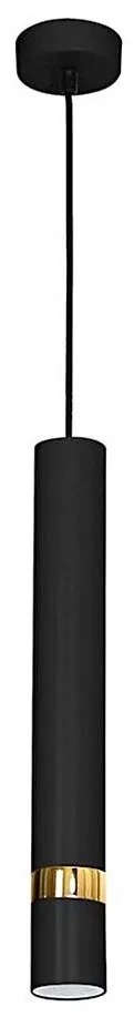 Závesný luster na lanku JOKER 1xGU10/25W/230V čierna/zlatá