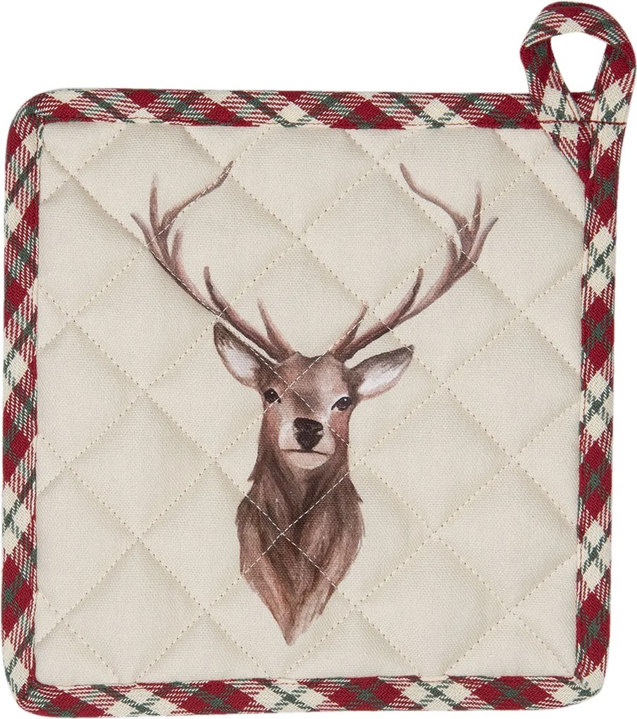 Chňapka - podložka s jeleňom Cosy Lodge - 20 * 20 cm