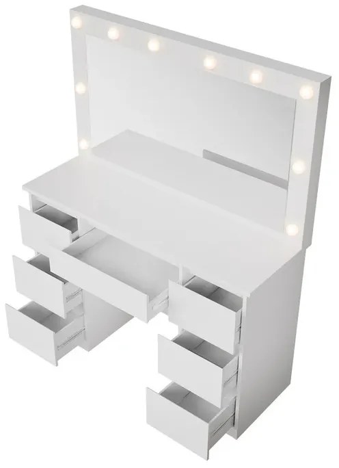 InternetovaZahrada Toaletný stolík Lilia - biely