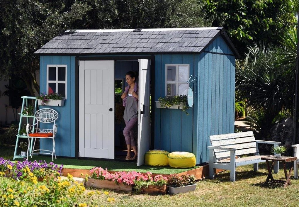 Záhradný domček Keter Oakland 1175SD šedý, s podlahou