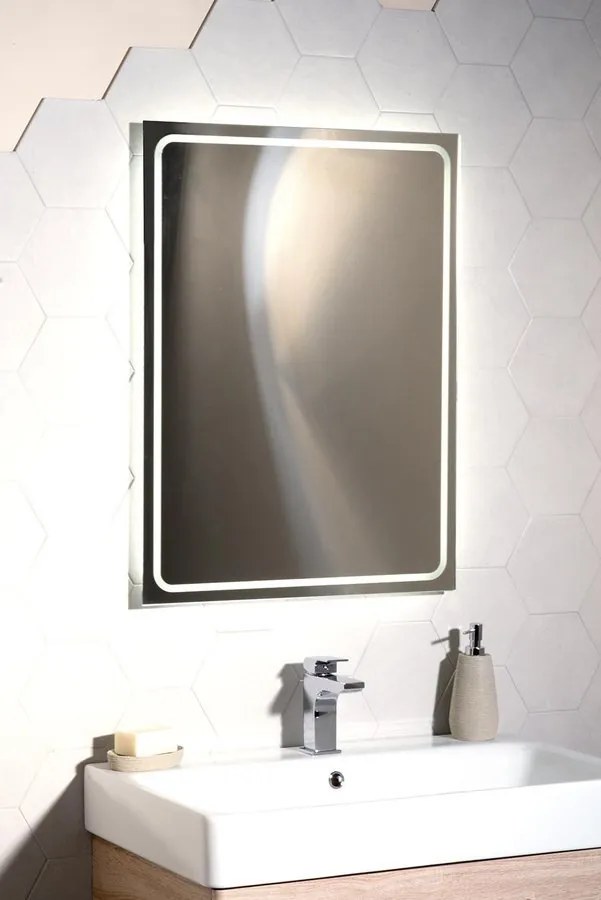 Sapho Sapho, GEMINI LED podsvietené zrkadlo 600x800mm, GM060