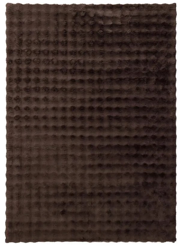 Koberec Rabbit Fur Bubble 1,6/2,3 tmavohnedý