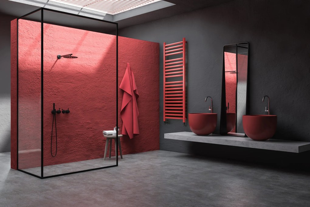 Regnis LE-P, vykurovacie teleso 540x500mm, 306W, čierna, LE-P/50/50/BLACK