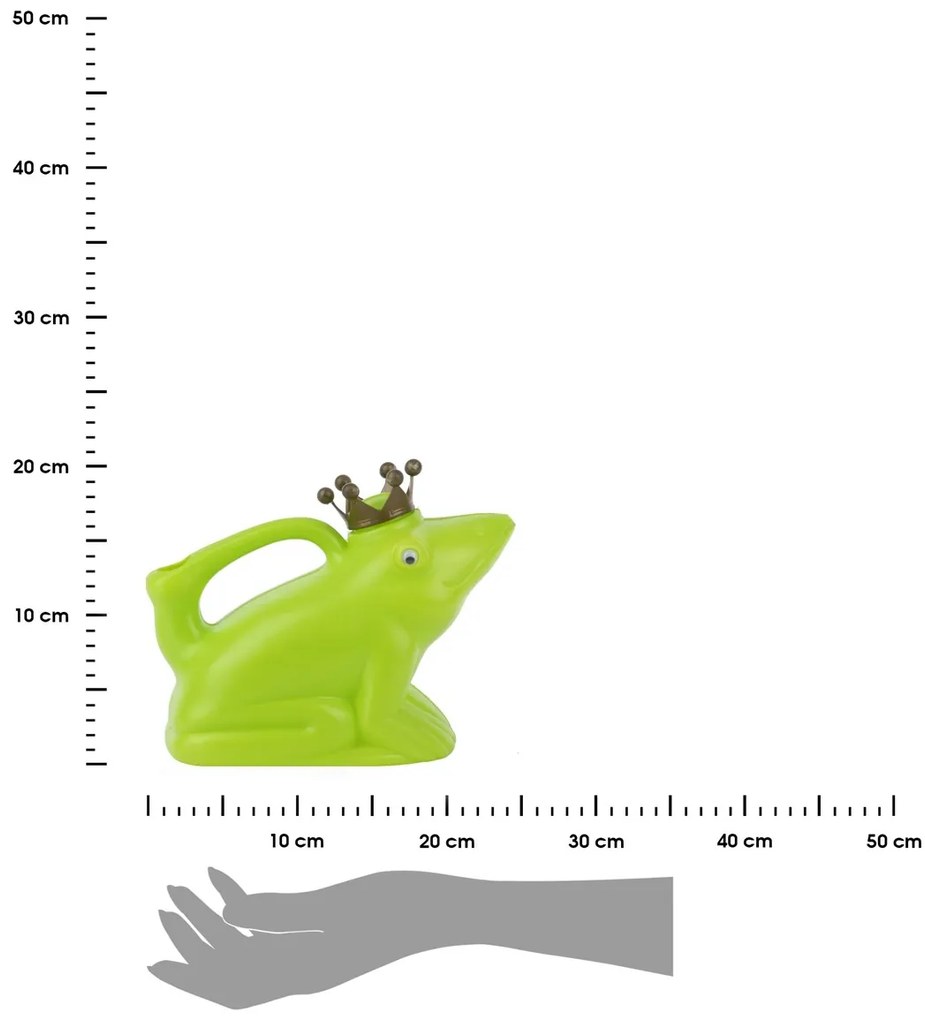 Detská kanva na polievanie Frog, 1,7 l, zelená