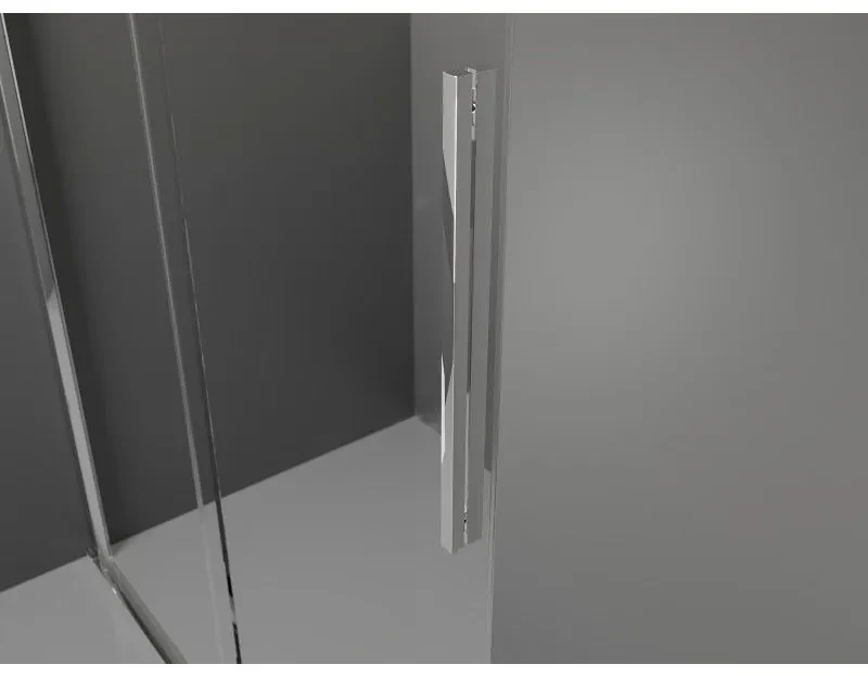 Mexen Velar, posuvné dvere do otvoru typ Walk-In 75 cm, 8mm číre sklo, chrómová, 871-075-000-03-01