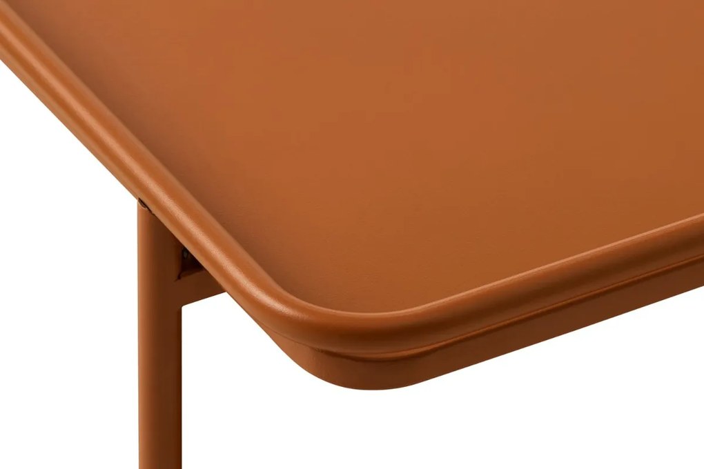 Dizajnový konferenčný stolík Harinder 75 cm terakota