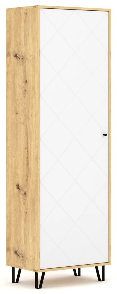 Předsíňová skříň Bilbao 63,4 cm dub artisan/bílá