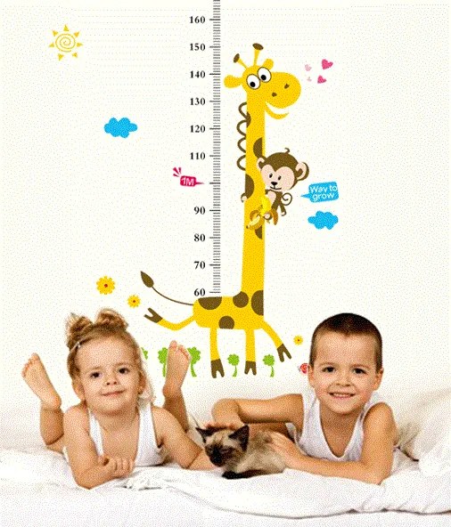Veselá Stena Samolepka meter Žirafa Veľkosť: 155 x 88 cm