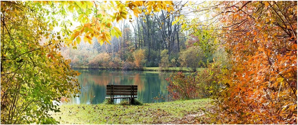 Obraz rybníka (120x50 cm)