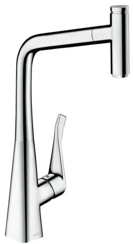 Hansgrohe Metris drezová batéria s vyťahovacou sprškou chróm 73 803 000