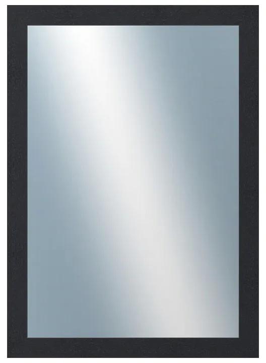 DANTIK - Zrkadlo v rámu, rozmer s rámom 50x70 cm z lišty 4020 čierna (2769)