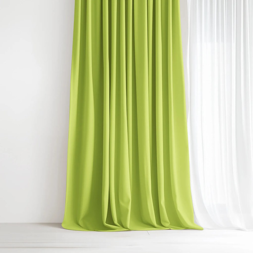 Goldea veľkonočný dekoračný záves - zelený 280x150 cm