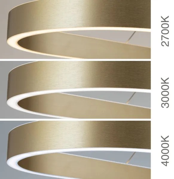 Orion - LED luster na lanku CARRARA LED/80W/230V 2700/3000/4000K zlatý