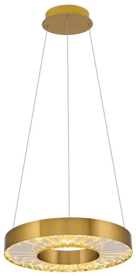 LED luster na lanku JESI LED/35W/230V 3000K pr. 40 cm bronzový