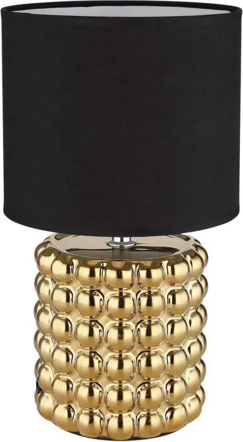 Globo 21626 - Stolná lampa VALENTINO 1xE14/40W/230V čierna/zlatá