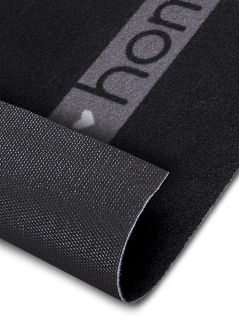 Hanse Home, Koberec behúň Cook & Clean 105732 Black White Grey, 50x150, čierna, kuchyňa