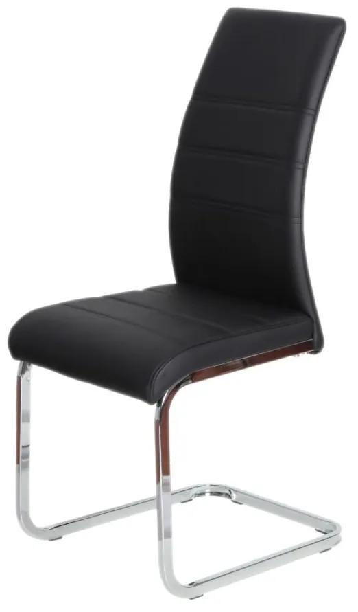 Autronic -  Jedálenská stolička DCL-408 BK čierna ekokoža
