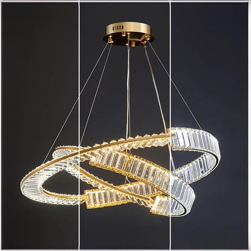 Toolight Toolight, LED krištáľové stropné svietidlo APP1524-CP60/80, zlatá, OSW-06972