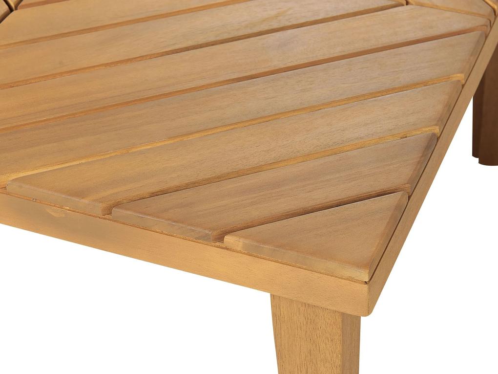 Konferenčný stolík z akáciového dreva 70 x 70 cm BARATTI Beliani