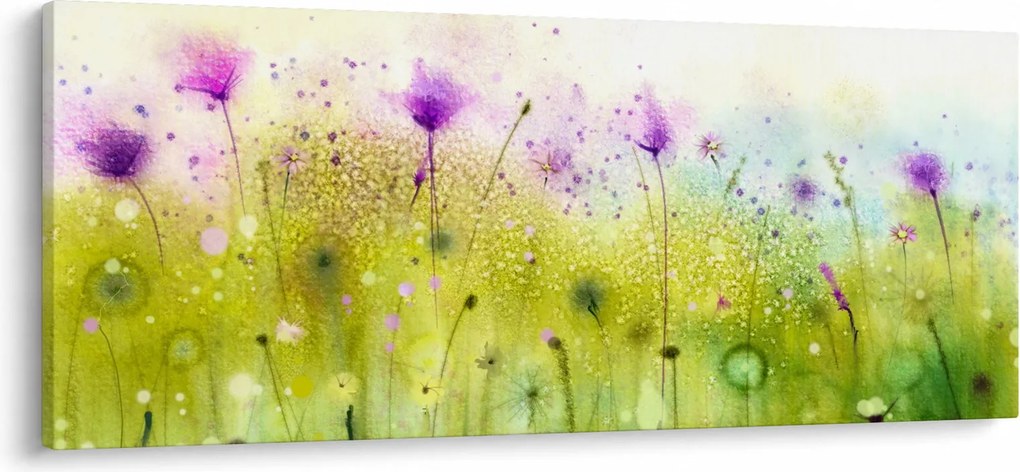 Obraz - Lúčne kvety (120x50 cm)