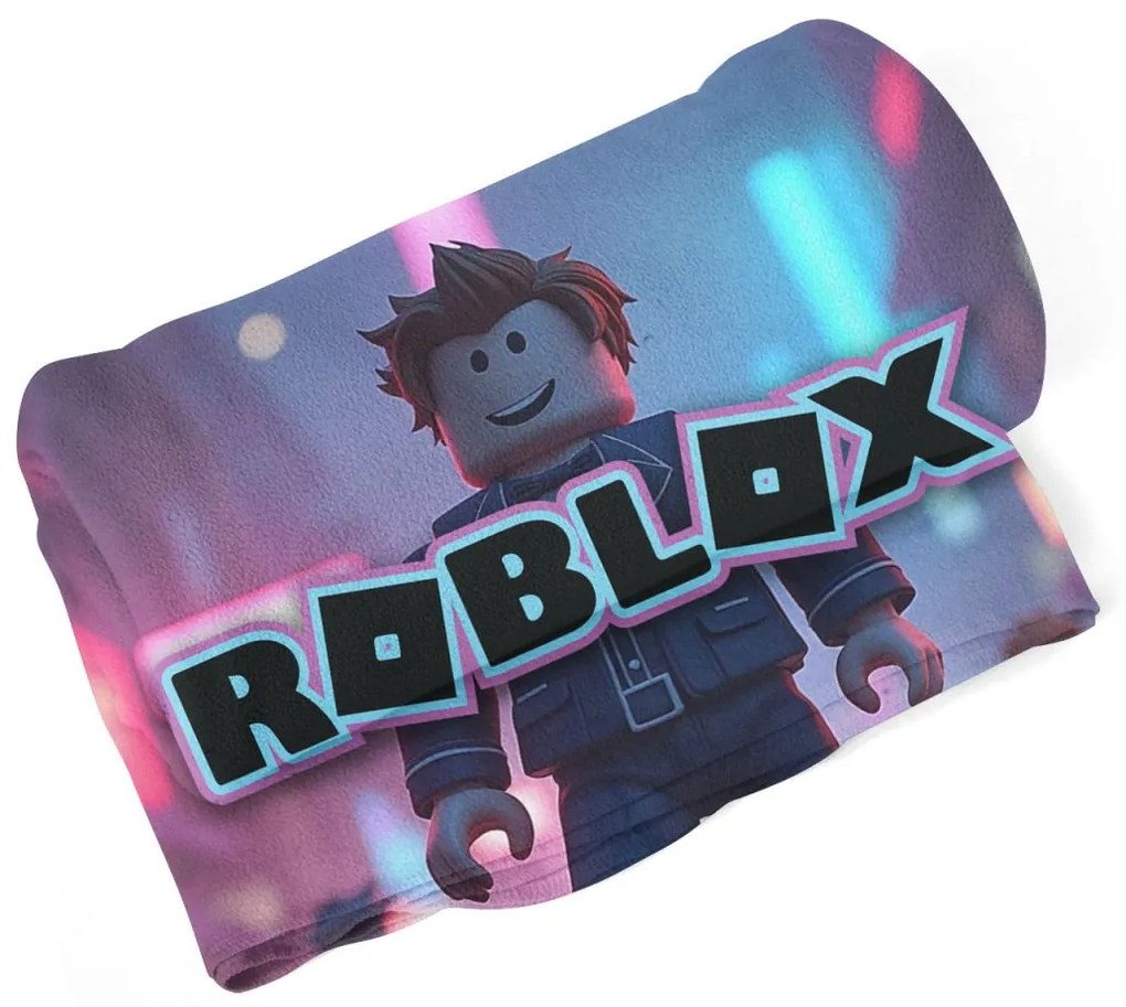 Sablio Deka ROBLOX Neónové mesto - 190x140 cm