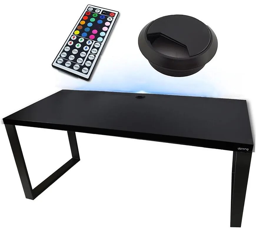 Písací Stôl Low Loft Čierna 120x60x2,8 Model 2