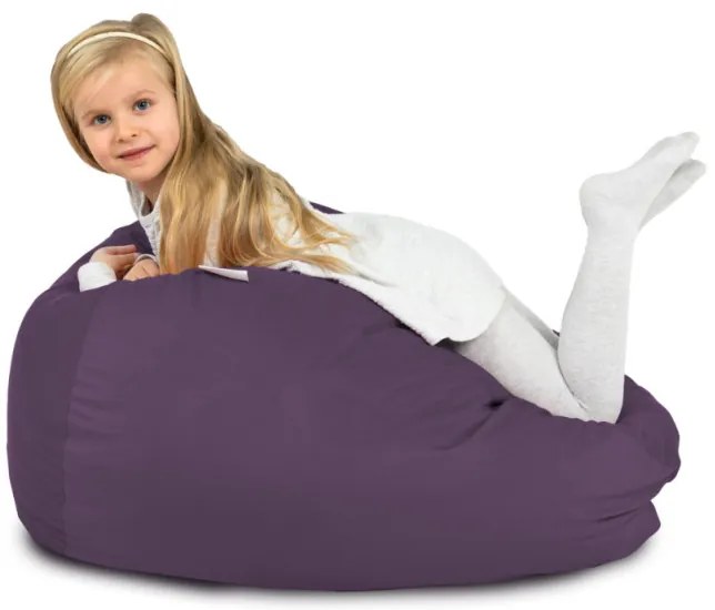 Plyšový sedací vak SAKO fialový