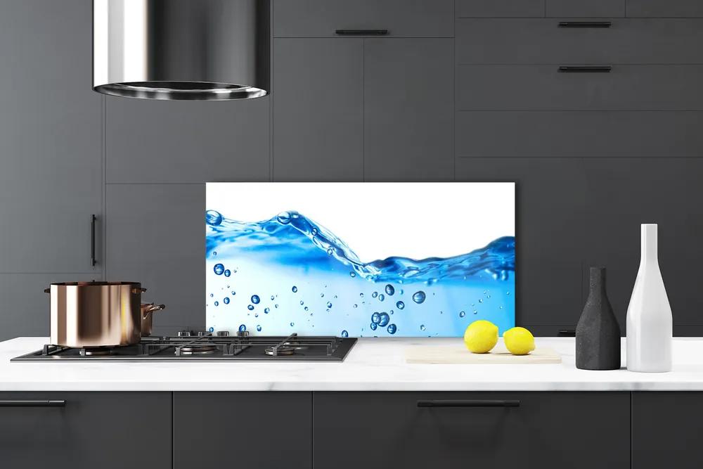 Sklenený obklad Do kuchyne Voda umenie 120x60 cm