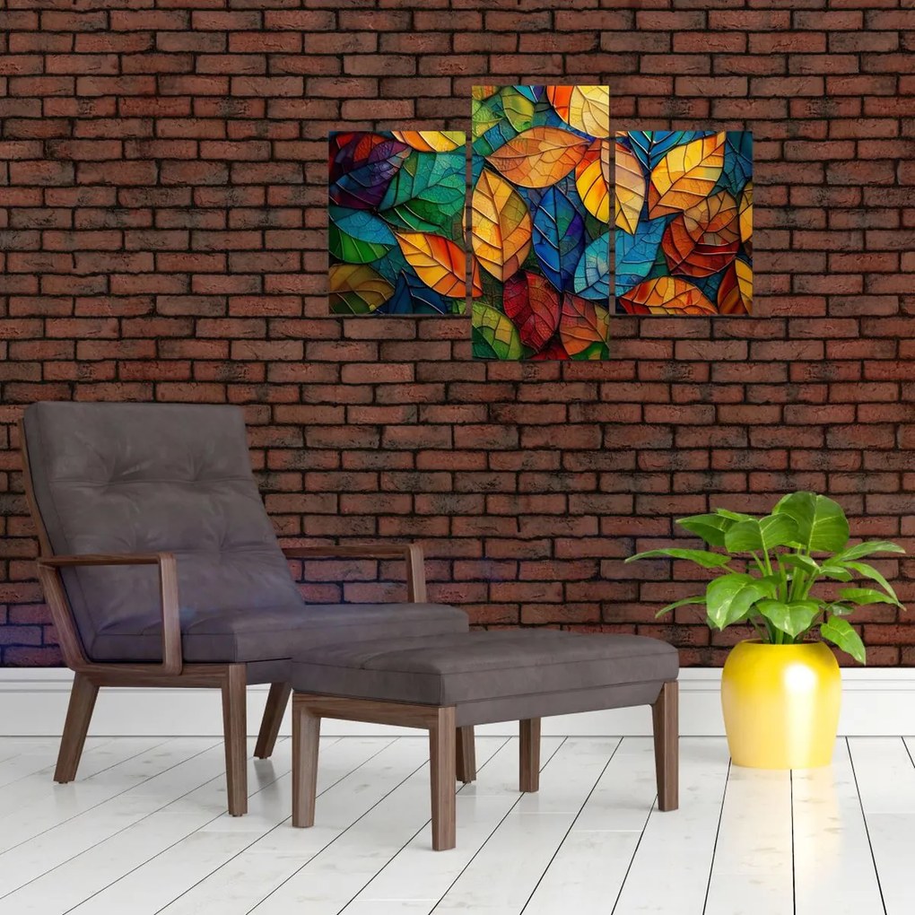 Obraz - Mozaika z listov (90x60 cm)