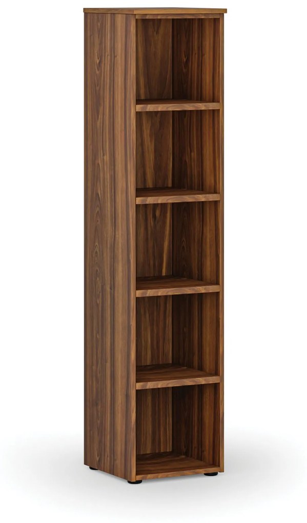 Kancelársky regál PRIMO WOOD, 1781 x 400 x 420 mm, orech
