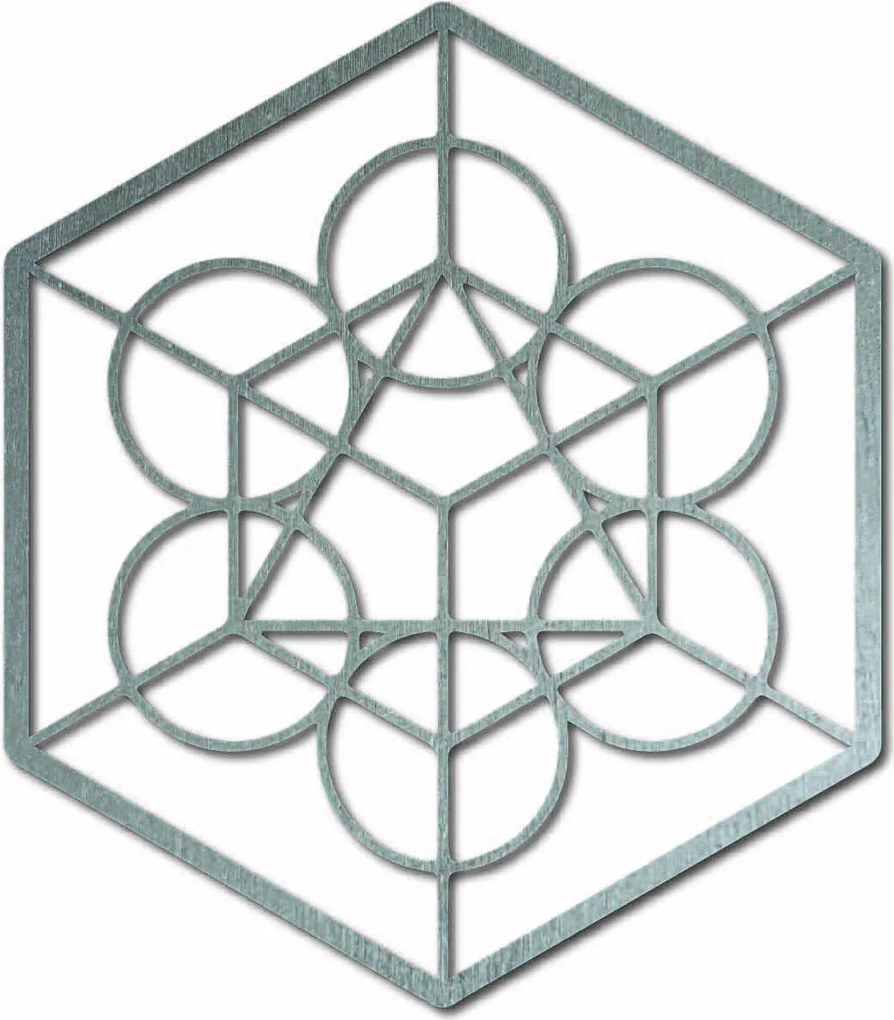 Drevený geometrický obraz na stenu žatva: Prírodná preglejka - Topoľ natural Rozmer 50 cm 3966-50093 PR0336