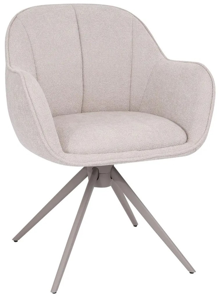 Otočná jedálenská stolička Tessa, béžová