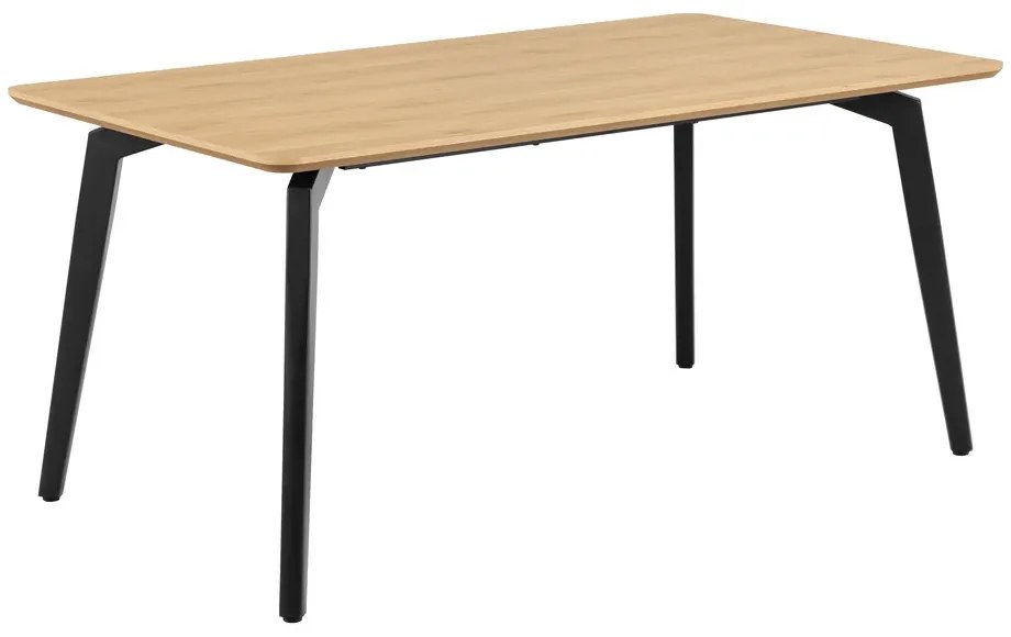 Jedálenský stôl Cadiz 160 cm dub prírodný/čierny