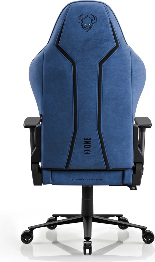 Herné kreslo z látkovým poťahom King Size, čierny-modrý: Diablo X-One 2.0 Night Blue