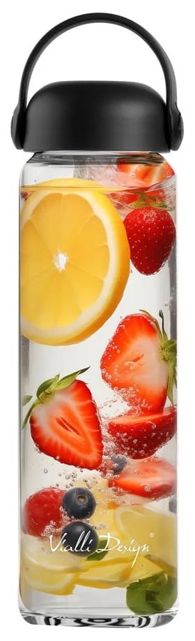 Čierna sklenená fľaša 540 ml Fuori – Vialli Design