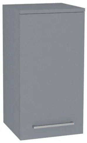 Mereo, Mereo Bino kúpeľňová skrinka horná 63 cm, pravá, Multidecor, Monumentálna sivá, MER-CN696MSO1