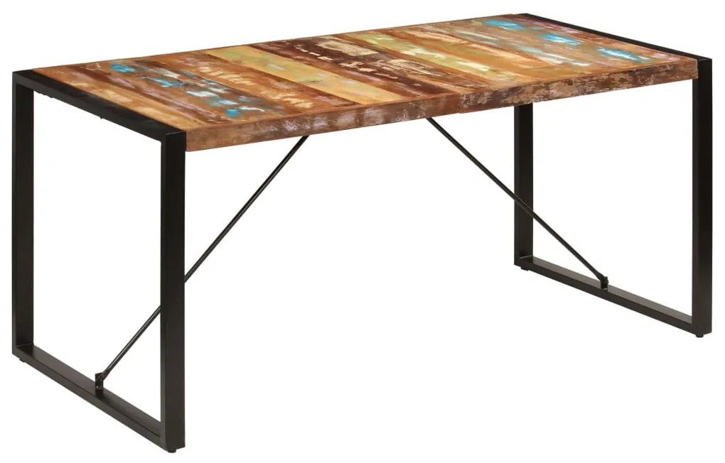 Jedálenský stôl 160x80x75 cm, recyklovaný masív