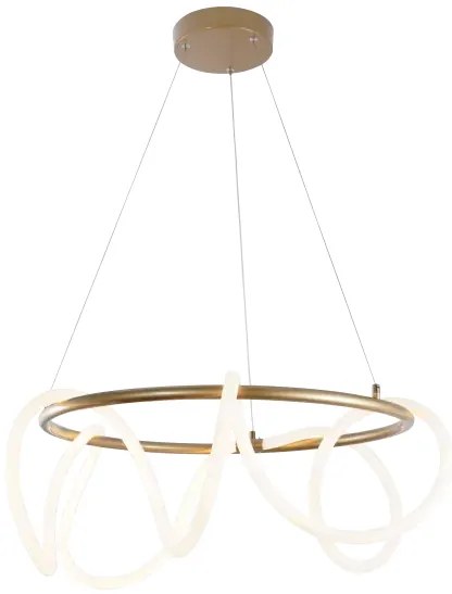 Dizajnový LED luster Balbo zlatá