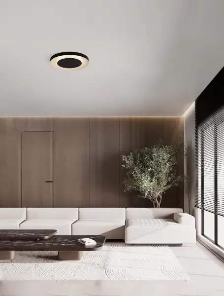 LED stmievateľné čierno-biele moderné stropné svietidlo Pada 60