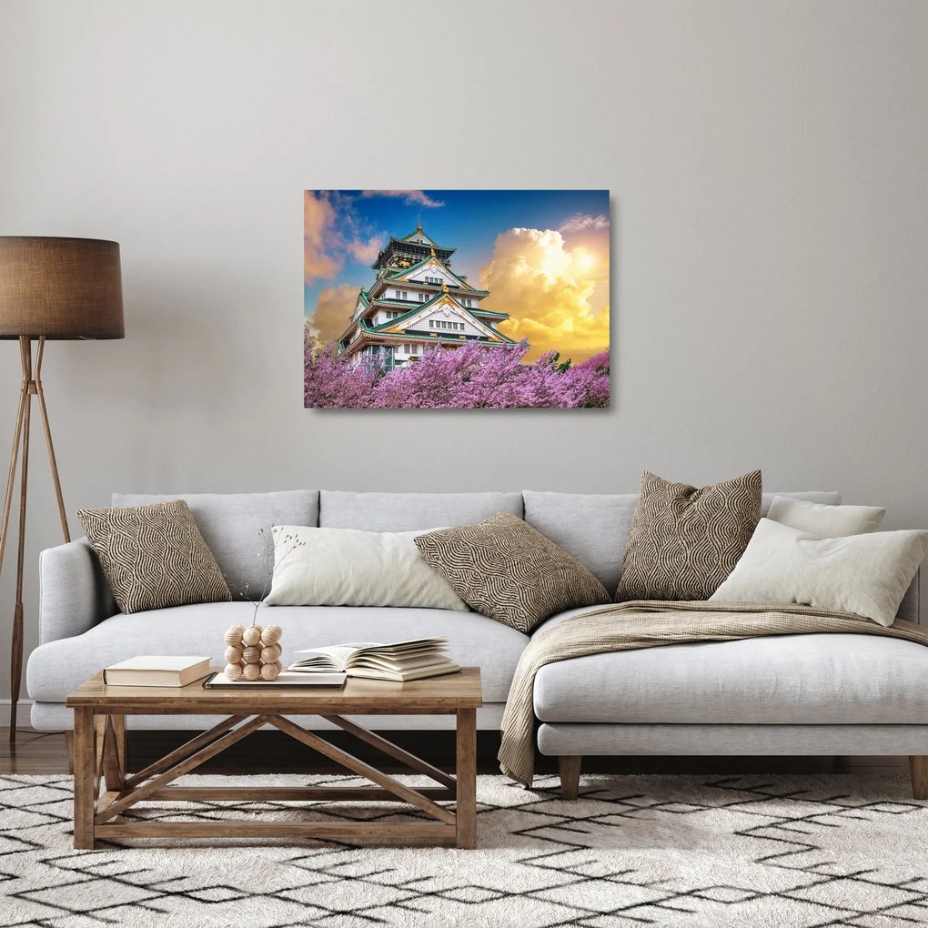 Sklenený obraz - Osacký hrad (70x50 cm)