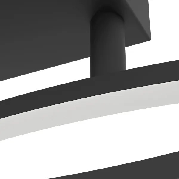 Eglo 901206 - LED Stropné svietidlo GRISOLIA LED/12W/230V 4000K čierna