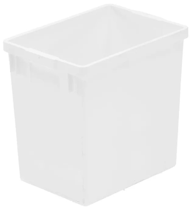 Plastová nádoba na triedenie odpadu, 29 L, biela