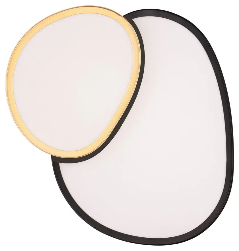 LED stropné svietidlo v čiernej a zlatej farbe 36x43.5 cm Rise – Trio