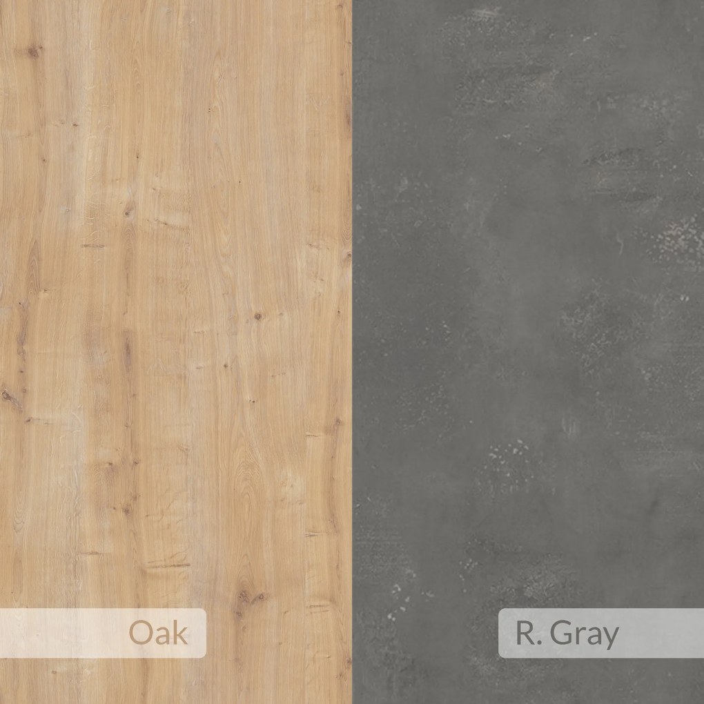 Predsieňový vešiak Houseland Livy dub zafírový/retro sivý