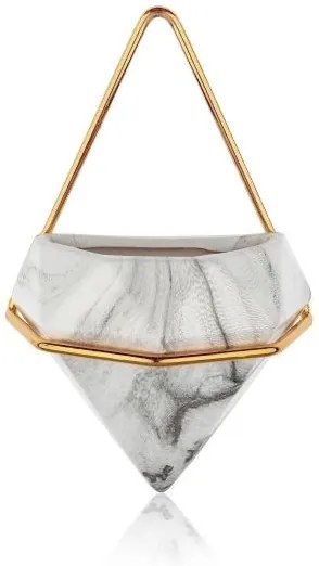 SADA 2x Nástenný kvetináč SEMELA 23x20 cm zlatá